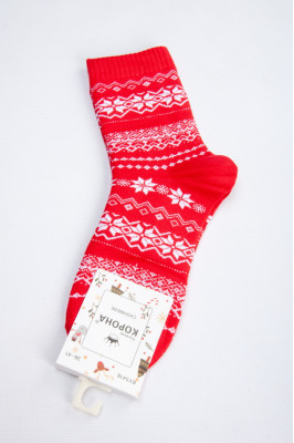 Шкарпетки жіночі новорічні кашемір